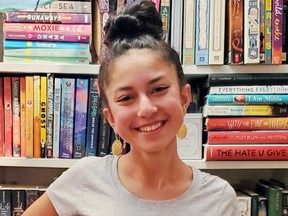 Sherwood Heights Junior High student Sofia Rathjen applied for a Community Change grant from Strathcona County in order to expand her school library's book selection to include representation on minorities. Photo Supplied