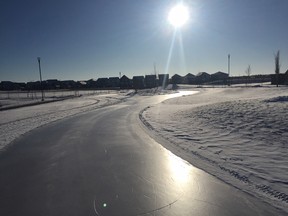 Strathcona County has created a number of new skating loops to add to its existing program to urge the public to get outdoors and safely exercise. Photo Supplied