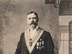 Joe Beck in the 1890s as a member of the Masonic Lodge. Handout