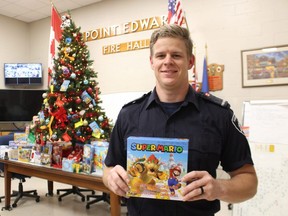 Point Edward firefighter Chris Reddy is leading a holiday toy drive for young patients at Bluewater Health.