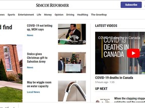 A new Simcoe Reformer website was launched on Tuesday afteroon.