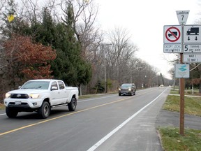 A section of Lakeshore Road in Sarnia, between Modeland Road and Blackwell Sideroad, has reopened after months of reconstruction. Paved shoulders have been added to the county road to make it safer for cyclists. Paul Morden/Postmedia Network