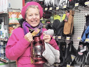 Seen here preparing for her overnight rooftop campout, Kathie Hogan has raised more than $16,875 for the Powassan and District Food Bank.
Rocco Frangione Photo