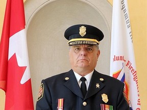 Former Nipawin Fire Chief, Brian Starkell, was recently voted president of the Canadian Volunteer Fire Services Association. Photo submitted.