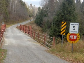 Clark Bridge, in Plummer Additional Township, is a link in the snowmobile trail system. It was built in 1960. DAN KERR