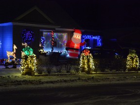 Christmas lights are plenty around Pincher Creek with the holidays around the corner.