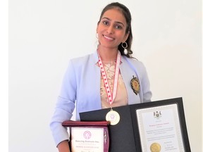 Shreya Patel received the Customer Service Professional Network’s 2020 Emerging Leader award at the Markham firm’s fourth annual Women In Leadership summit. Handout