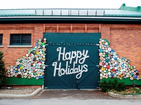 The Happy Holidays display of decorated lumberjack cookies can be seen at the Firehall Theater on South Street until January 4, 2021. 
Supplied by Thousand Islands Playhouse