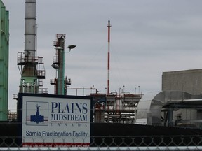Plains Midstream Canada plant in Sarnia.