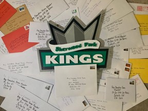 Teams from the Sherwood Park Kings Athletic Club rep hockey program have spent the pandemic pause supporting numerous charitable causes, including writing letters to Canadian Armed Forces troops. Photo Supplied