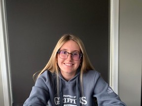 Bev Facey student Jayda Mitchell has signed on to play soccer for the MacEwan University Griffins. Photo Supplied