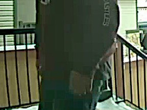 A security camera photo of the suspect.
(Supplied)