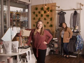 Chelsey Boyne and Shannon Boyne, business associates and cousins-in-law, recently opened the Glow Collective in downtown Grande Prairie.