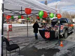 On Dec. 12, the Foothills Salvation Army's Shiela MacDonald gathered toys from the community as the Salvation Army did their Christmas Toy Drive just outside the Salvation Army Foothills Church in High River.