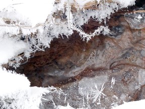 Linda Derkacz of Capreol captured these frigid featuresfrom the creekside to win this week's Sudbury Star Outdoors Photo Contest. "Hiking my usual route off the Laurentian trails on a very cold -19 temperature morning, the small creeks were frozen creating nice ice crystal designs," she wrote. Derkacz wins two Caruso Club gift cards. Please send your contest entries, with a mailing address, to sud.outdoors@sunmedia.ca. The Caruso Club’s Enrico Restaurant is open daily, with lunch from 11:30 a.m. to 2:30 p.m. and supper from 5 p.m. to 8 p.m., as well as for takeout. For more information, call 705-675-1357 or email info@carusoclub.ca.