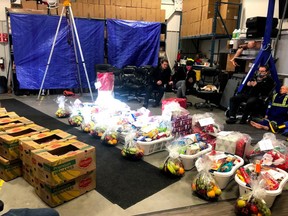 Between AT Safety and Salisbury Greenhouse, 25 families received gifts and food for Christmas. Photo Supplied