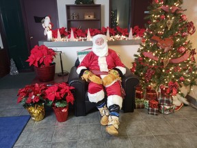 Lloyd Gwin settled comfortably into his role of Metis Santa for a video being posted by the Metis Nation of Alberta for Christmas.