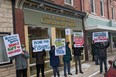 A proposed law tucked away in Budget Bill 229 would severely limit the power of conservation authorities in Ontario. In response to the proposed changes approximately 30 residents of Huron County rallied outside the office of MPP Lisa Thompson in Blyth on Dec. 14. (Dean Whalen)