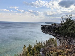 A photo taken at the Cape Chin property purchased by the Bruce Trail Conservancy.