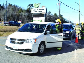 Photo by KEVIN McSHEFFREY/THE STANDARD
On Dec. 5, members of the Elliot Lake Fire Service and volunteers took part in the modified Annual Elliot Lake Fire Services Christmas Food Drive. They collected more than $17,000 to help fill the Christmas food hampers.