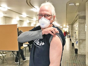 Portage la Prairie Doctor, Jim Price, got the vaccine shot last week in Winnipeg. He expects 99% of health care personell to get vaccinated and encourages the public to do the same, and doesn't feel anyone should be scared to get it. (supplied photo)