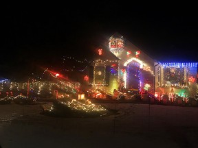 The winning house of the City of Portage la Prairie's Holiday Light Contest. (Supplied photo)