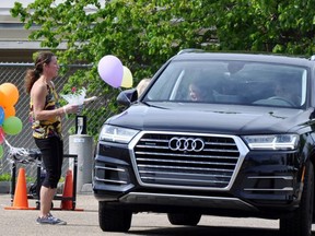 École Our Lady of Perpetual Help Catholic School offered a three-part drive-thru grad celebration for students on June 12. File Photo