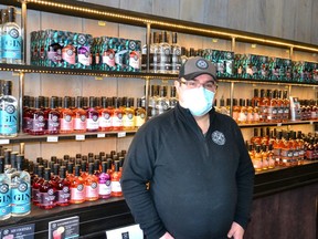 Stratford’s Junction 56 Distillery has pledged to donate a dollar from every bottle sold during the province-wide lockdown to the United Way Perth-Huron’s hospitality workers fund to support hospitality workers who are out of work or struggling because of the COVID-19 pandemic. (Galen Simmons/The Beacon Herald)