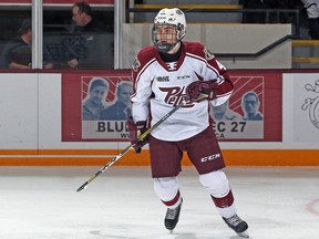 Defenceman Josh Kavanagh is shown in action with the Peterborough Petes in 2019-20.