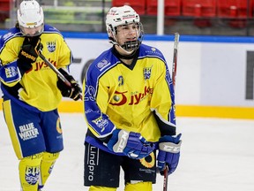 Chase Stillman is shown during his debut with Esbjerg in the Danish U20 league in November.