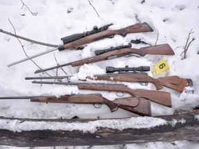 Grande Prairie RCMP located and seized 21 firearms, two crossbows, and several thousand rounds of ammunition.