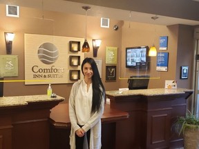 Lisa Leroy of the Comfort Inn & Suites in Airdrie was presented with the national award for Sales Excellence. Submitted