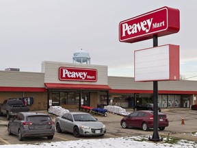 TSC Stores, including this one on County Road 18 in Cainsville have new signage bearing the company's name change to Peavey Mart.