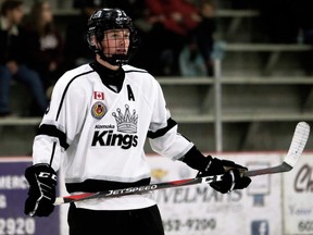 Komoka Kings' Cameron Welch plays against the Chatham Maroons at Chatham Memorial Arena in Chatham, Ont., on Sunday, Jan. 5, 2020. Mark Malone/Chatham Daily News/Postmedia Network