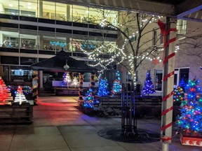 One of the courtyards lit up for the St. Joseph's Continuing Care Centre in Cornwall Lights of Hope (LOH) Campaign.Handout/Cornwall Standard-Freeholder/Postmedia Network

Handout Not For Resale