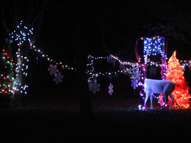 A display at the Gray's Creek Holiday Sparkle Drive-Through. Photo on Thursday, December 3, 2020, in Cornwall, Ont. Todd Hambleton/Cornwall Standard-Freeholder/Postmedia Network