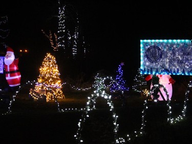 The Gray's Creek Holiday Sparkle Drive-Through. Photo on Thursday, December 3, 2020, in Cornwall, Ont. Todd Hambleton/Cornwall Standard-Freeholder/Postmedia Network