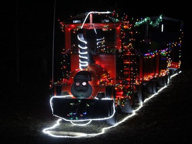 A display at the Gray's Creek Holiday Sparkle Drive-Through. Photo on Thursday, December 3, 2020, in Cornwall, Ont. Todd Hambleton/Cornwall Standard-Freeholder/Postmedia Network