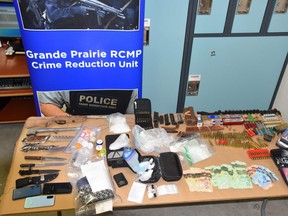 Grande Prairie RCMP have arrested three individuals and seized drugs, cash, and a firearm following a drug trafficking investigation.