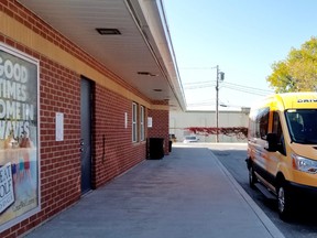 GTR Driverseat bus waits at Owen Sound Transit Terminal on Wednesday, Sept. 23, 2020.