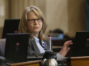 Portsmouth District Coun. Bridget Doherty at a city council meeting on Feb. 5, 2019.