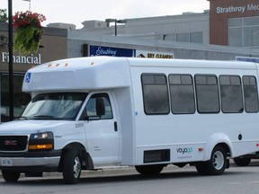 The Huron Shores Area Transit project will launch Dec. 14 with buses out of Grand Bend to London and Sarnia, and including stops in Exeter, Dashwood, Huron Park, Lucan and more. Handout