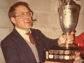 Jack Nairn, who grew up near St. Marys and coached the town's bantams to a championship as part of an illustrious career, which included three Sutherland Cups with the Stratford Cullitons, died Monday at the age of 77. (Submitted photo)