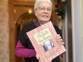 Stratford’s Pauline Shore collaborated with American illustrator Shelley Dieterichs on When Michelle met the Queen, a book that teaches children about slavery and the connection between former first lady Michelle Obama and Queen Elizabeth, and their meeting in 2009. (Cory Smith/The Beacon Herald)