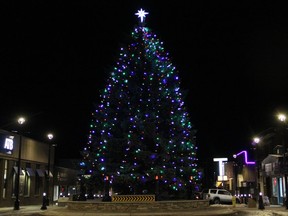 The Town of Stony Plain will be commencing its annual 'Winter Light Up' festivities with a virtual countdown and lighting of the 'Town Christmas Tree' on Dec. 1, at 6:00 PM. Photo by Josh Thomas/Postmedia.