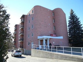 Residents of Place Nolin, on Leslie Street in the Flour Mill, are frustrated by delays in the repair of an elevator at the building.