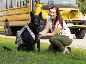 Local teacher Samantha Hill and her dog Zoe are featured in a fundraising calendar produced by the Brant County SPCA.
