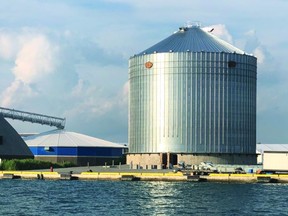 Sollio Agriculture grain elevator at Oshawa Port