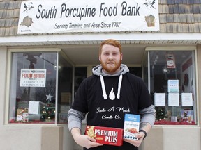 Nicholas Head, an organizer of the Christmas craft/vendor show being held at the old Scout Hall in South Porcupine at 78 Legion Dr. on Saturday, is urging those who attend to donate a non-perishable food item or cash which will be used to purchase food for the South Porcupine Food Bank. The sale runs from 10 a.m. to 4 p.m.

RICHA BHOSALE/The Daily Press