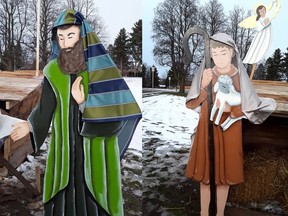 A nativity scene, representing the birth of Jesus Christ, can be viewed outside Crosspoint Community Church in Tillsonburg (150 Concession Street West), which can be paired with a children's bedtime story that is playing on FM 87.9. (Submitted)